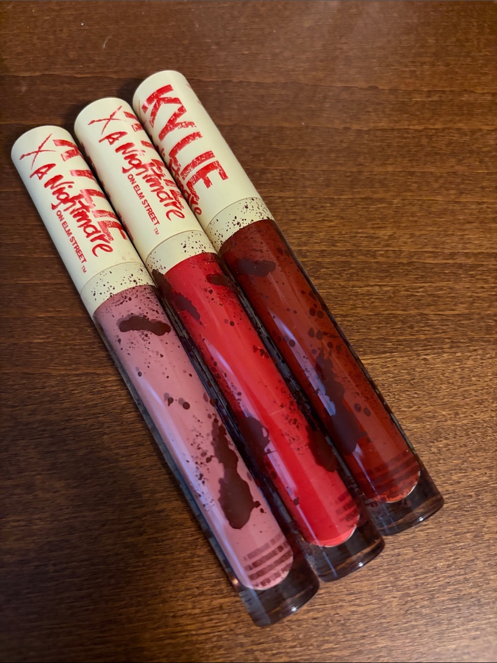 KYLIE A Nightmare on Elm Street Eyeshadow Palette and Lipshine- Burgundy & Pink - Picture 4 of 4